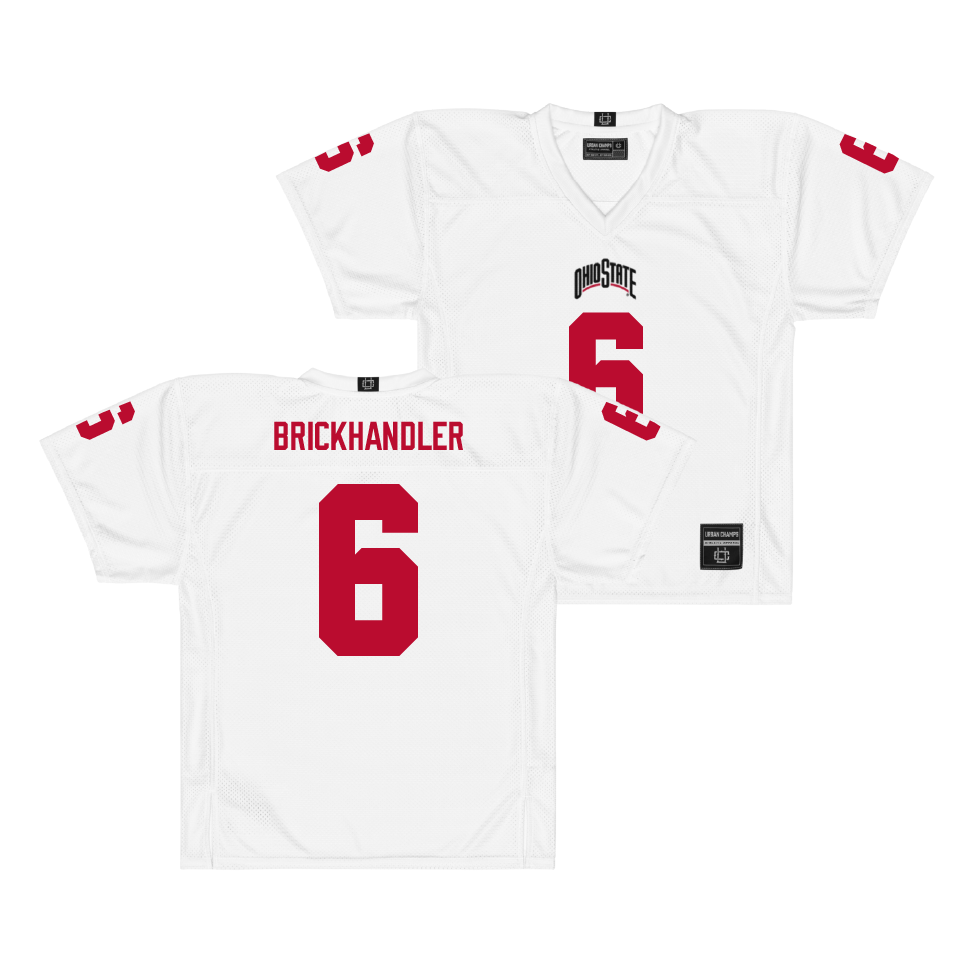Ohio State Football White Jersey  - Eli Brickhandler