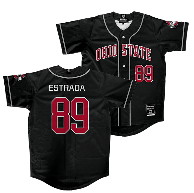 Ohio State Softball Black Jersey   - Kiki Estrada